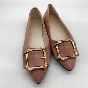 Women's Shoes Pink Slip On Size 7 Loafers Faux Suede (New in Bag)